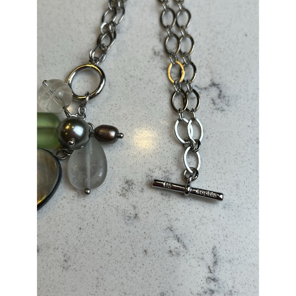 Lia Sophia Pistachio Multi-Strand Cluster Cha Cha Pendant Necklace - Picture 5 of 5
